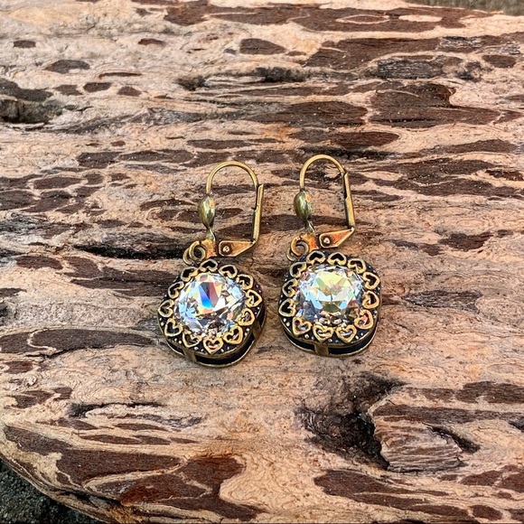 Handcrafted earrings with Swarovski crystal - Picture 3 of 7